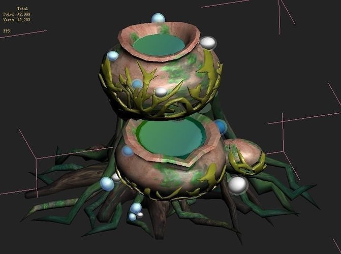 Cartoon version - petrol spores 02 3D model