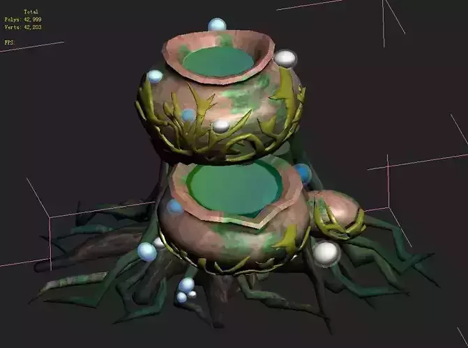 Cartoon version - petrol spores 02 3D model