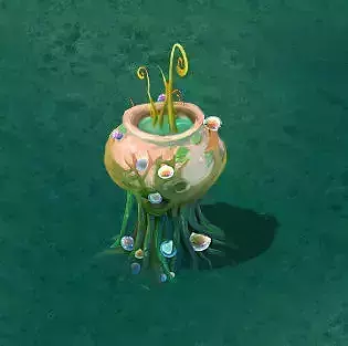 Cartoon version - petrol spores 04 3D model