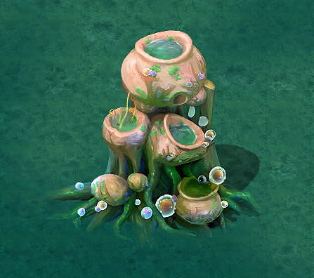 Cartoon version - petrol spores 05 3D model