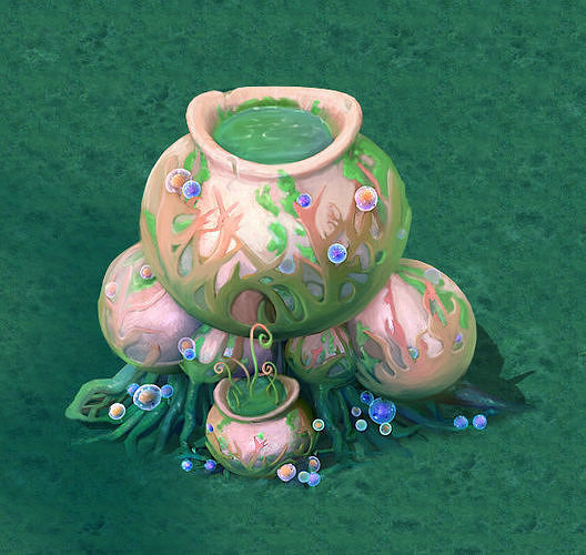 Cartoon version - petrol spores 07 3D model
