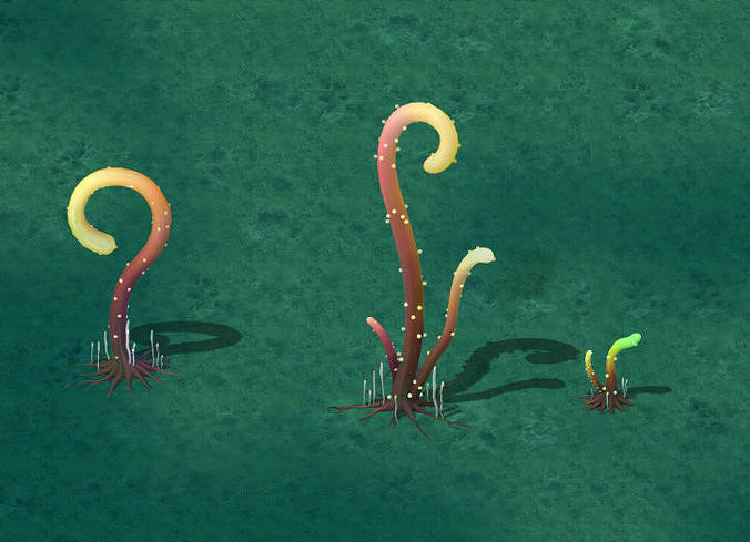 Cartoon version - Striped spore 3D model