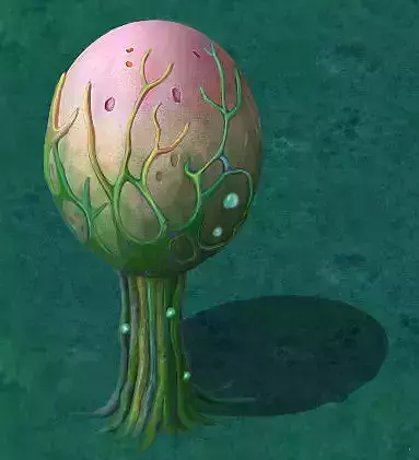 Cartoon version - fine stripe spores