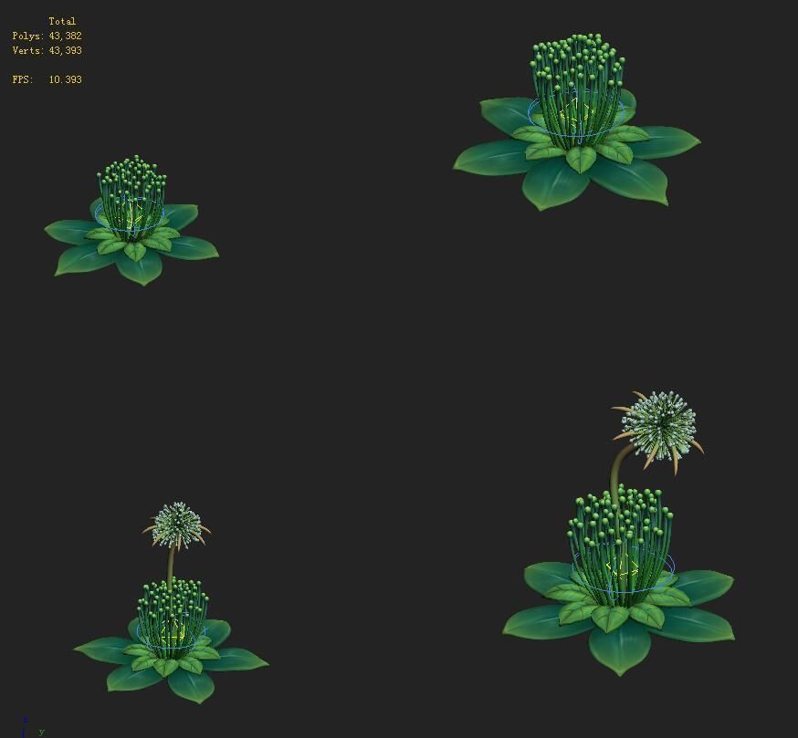 Cartoon Edition - Fairy Dandelion 3D model_4