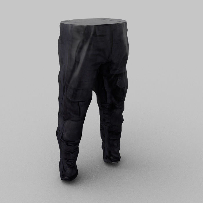 Pants pair of Low-poly 3D model_2