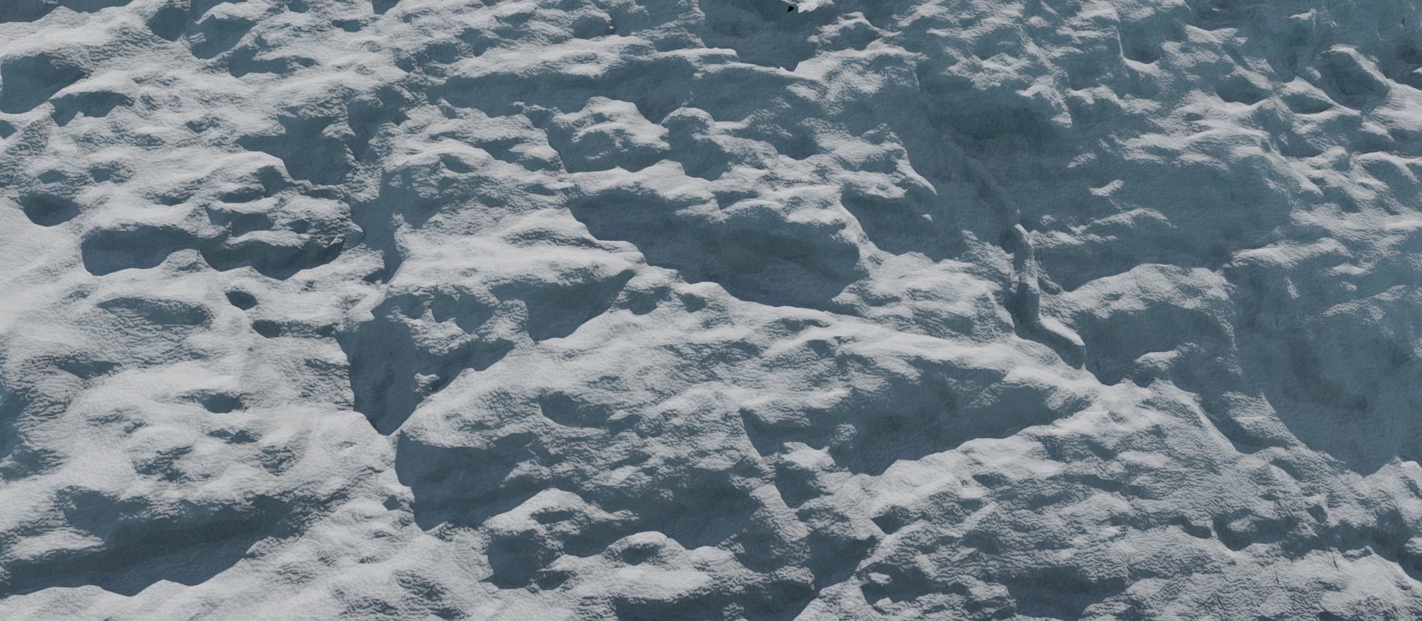 3d scanned cliff Low-poly 3D model_6