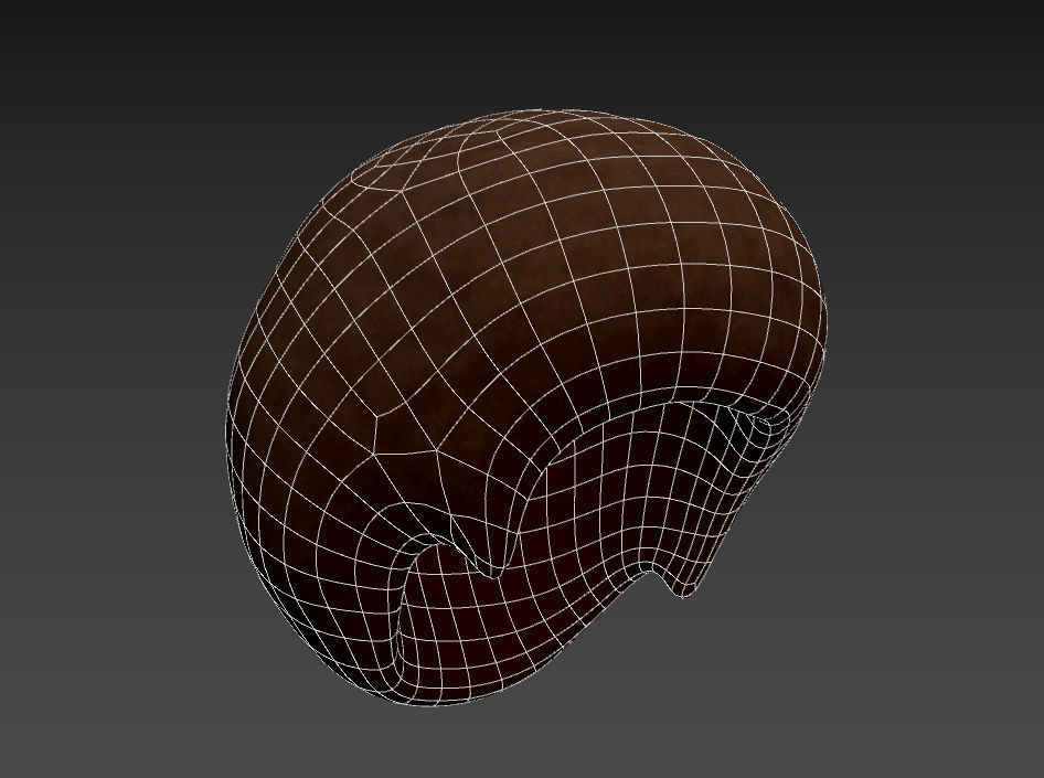 Afro Hair 3D model_8