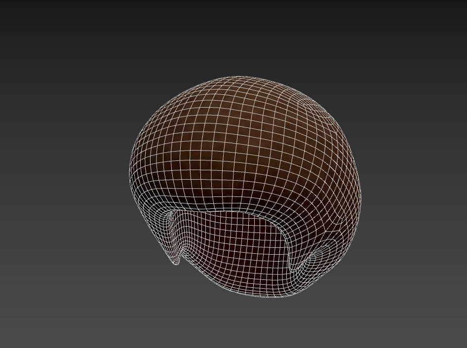 Afro Hair 3D model_7