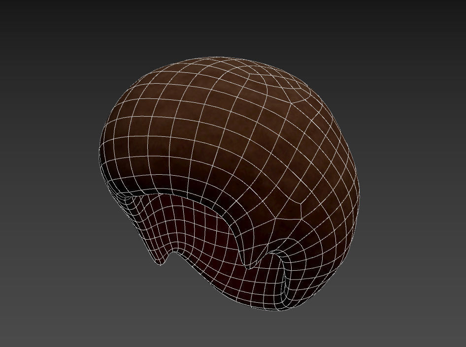 Afro Hair 3D model_11