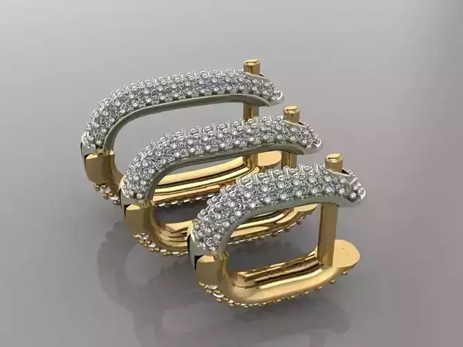 GC GOLD E065- Diamond Cartilage Earring