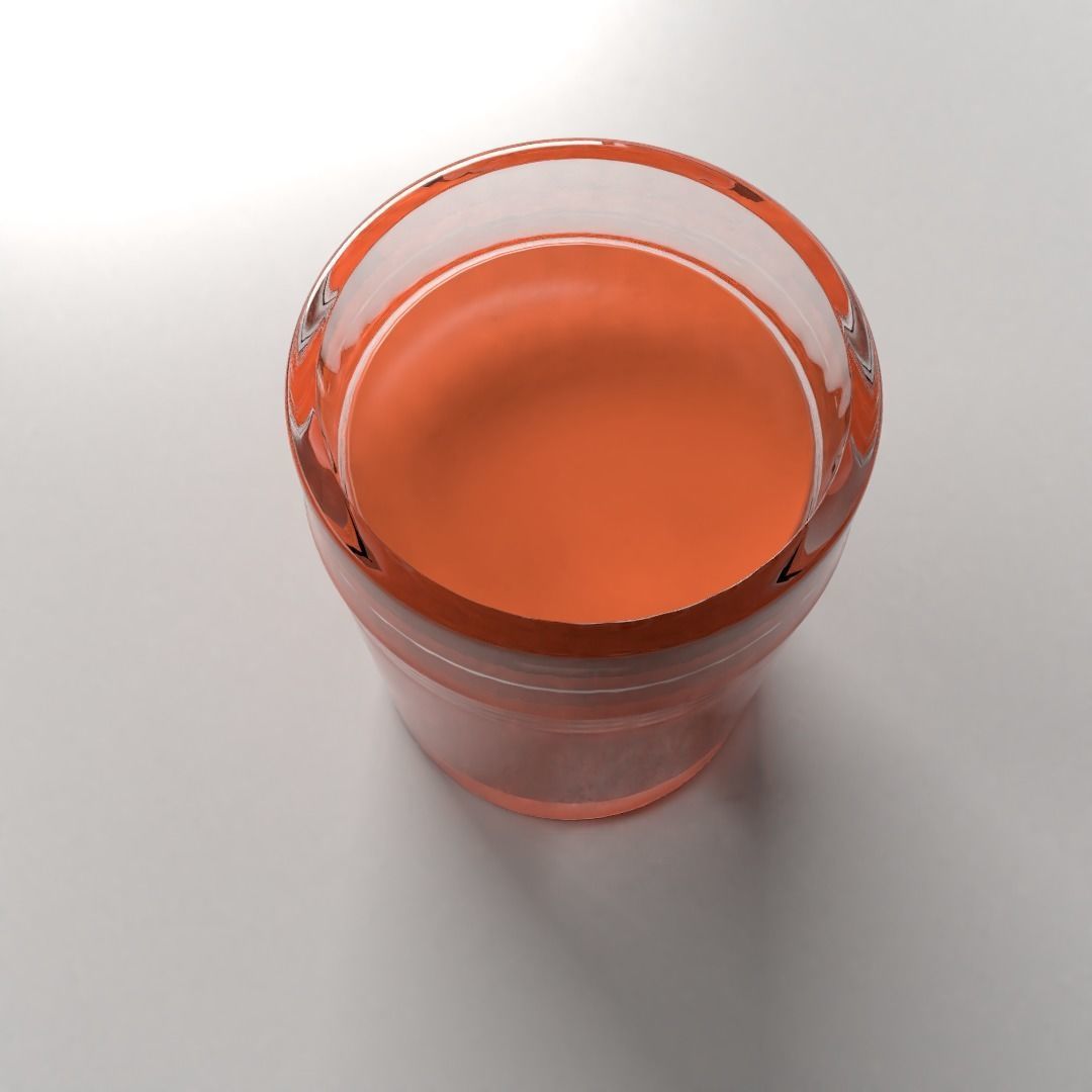 Glass Cup 14 with Liquid 3D model_2