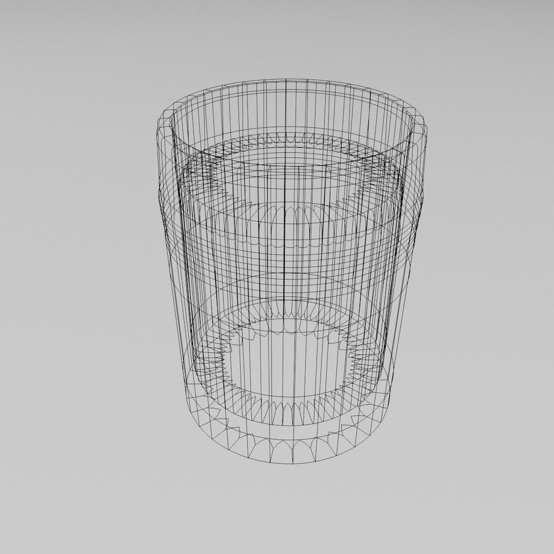 Glass Cup 14 with Liquid 3D model_4