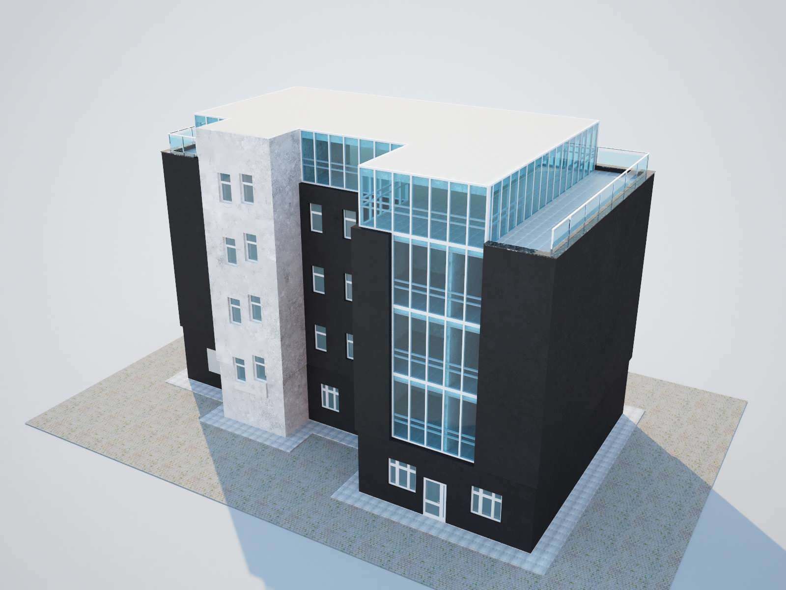 Office building 3D model_3