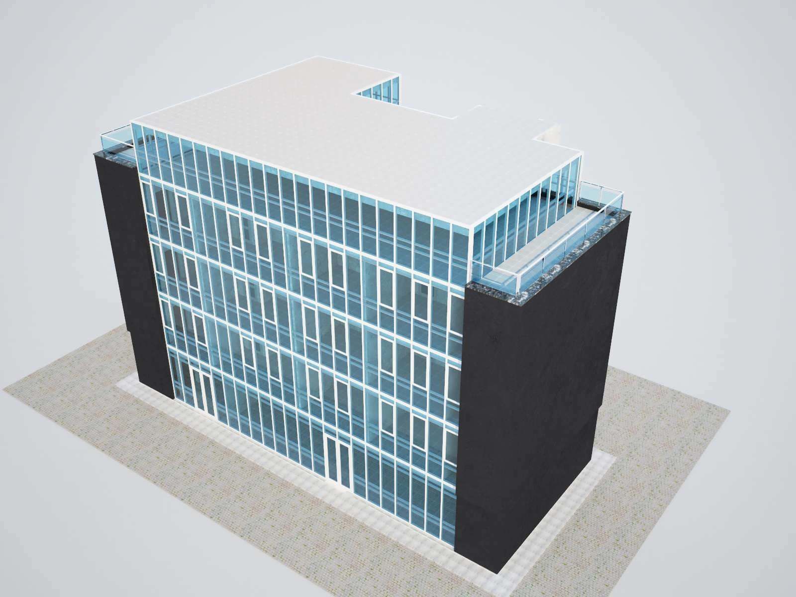 Office building 3D model_1