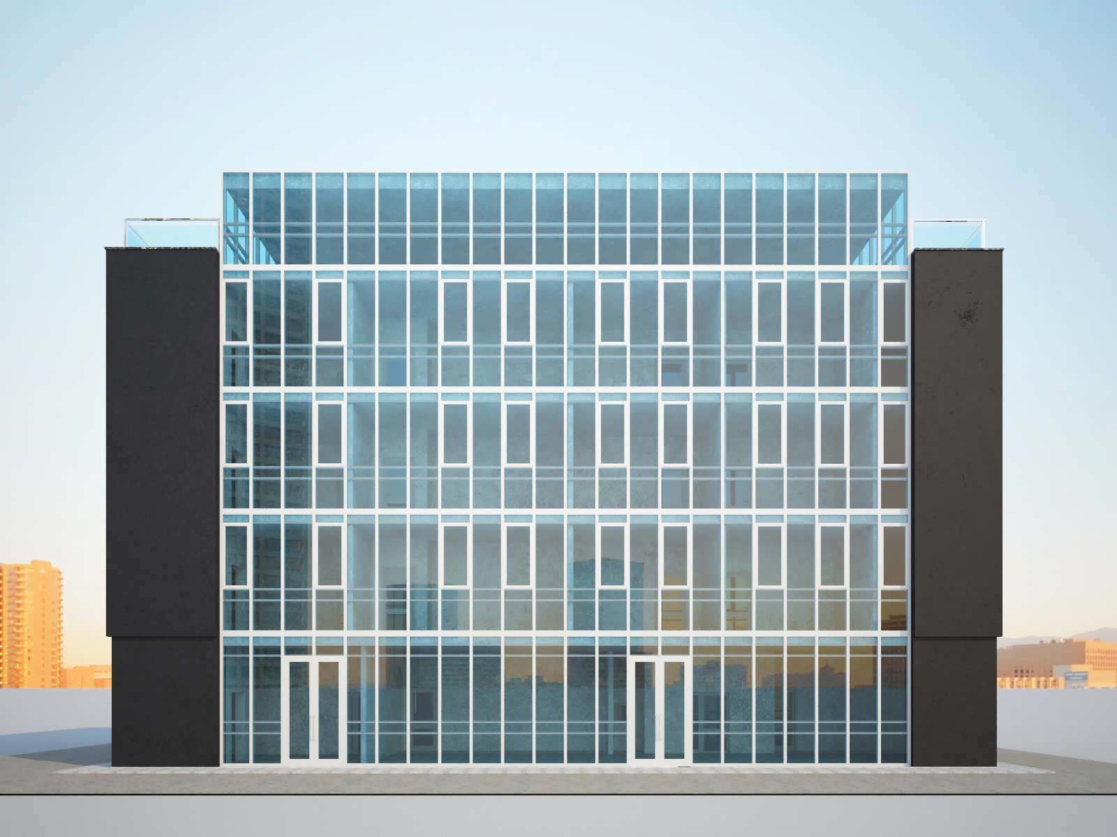 Office building 3D model_2