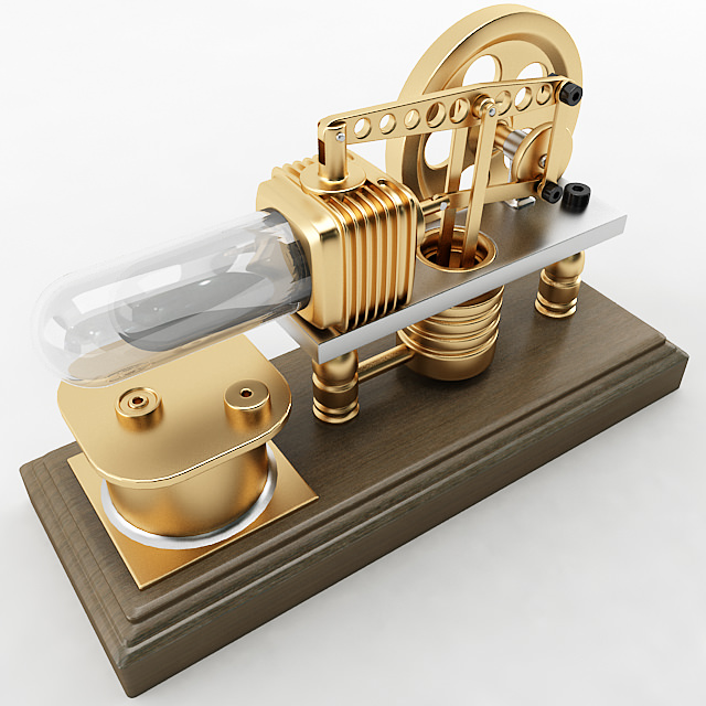 Stirling Engine 3D model_3