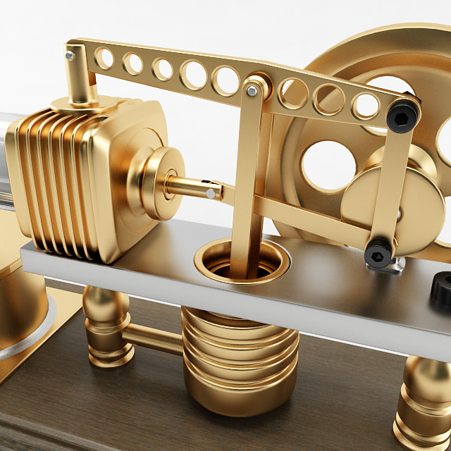 Stirling Engine 3D model_6