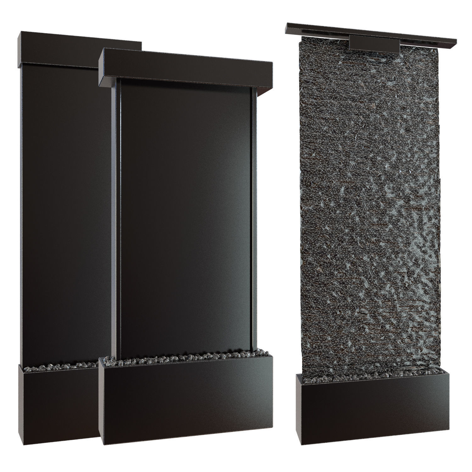 Wall Watter Waterfall 3D model_3