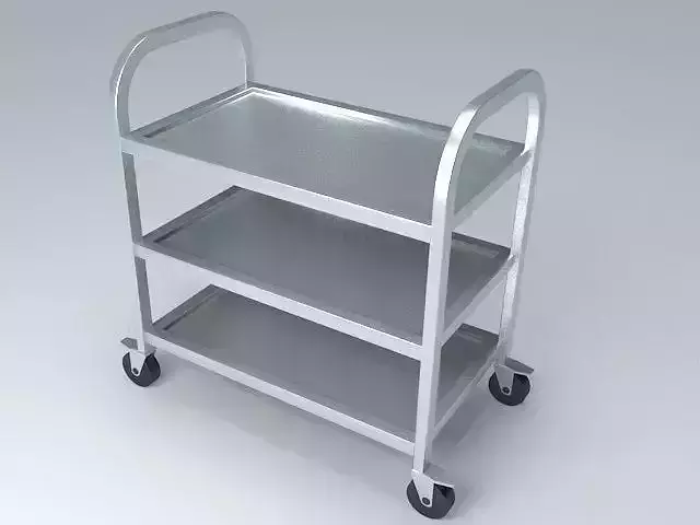 Trolley Cart Low-poly 3D model