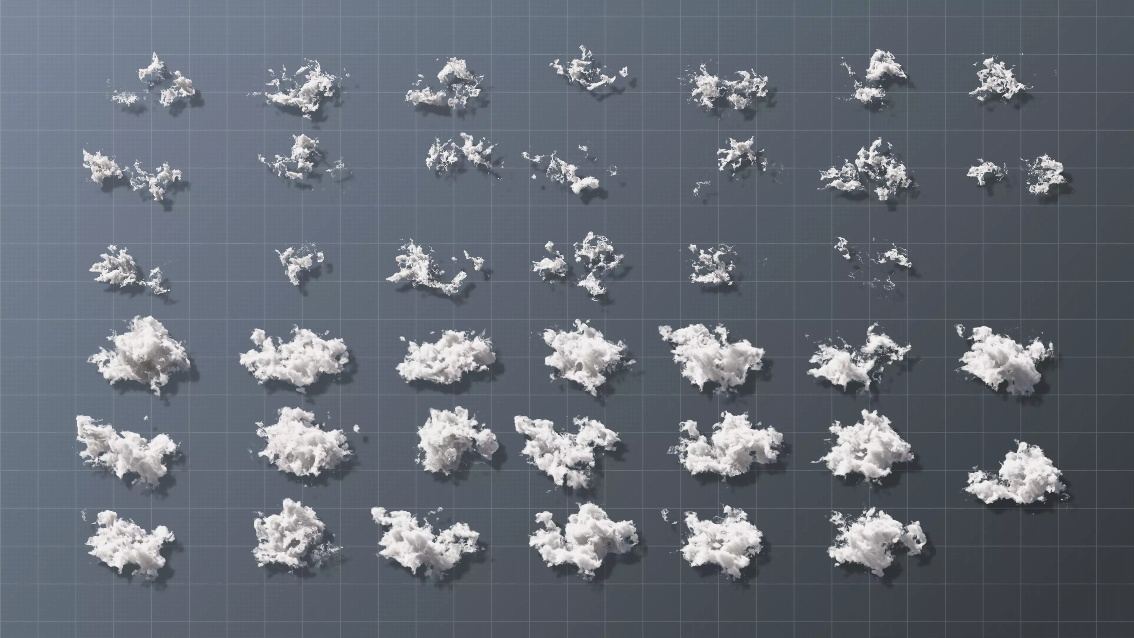 Volumetric clouds set  40 vdb files for render in vray corona 3D model_0