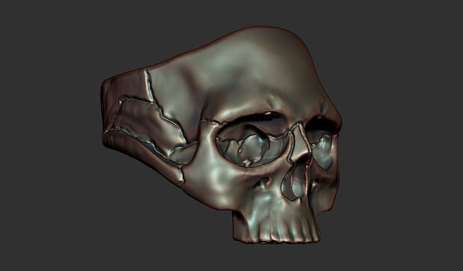 Skull Ring Free 3D print model