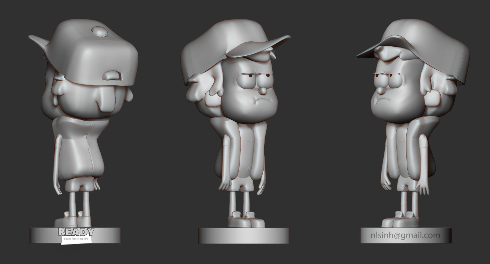 Dipper Gravity Falls 3D print model_4