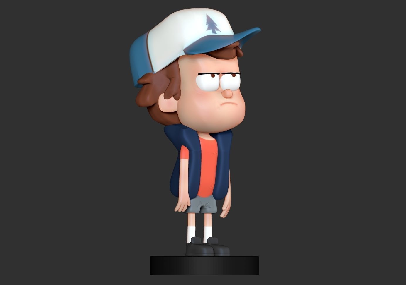 Dipper Gravity Falls 3D print model_7