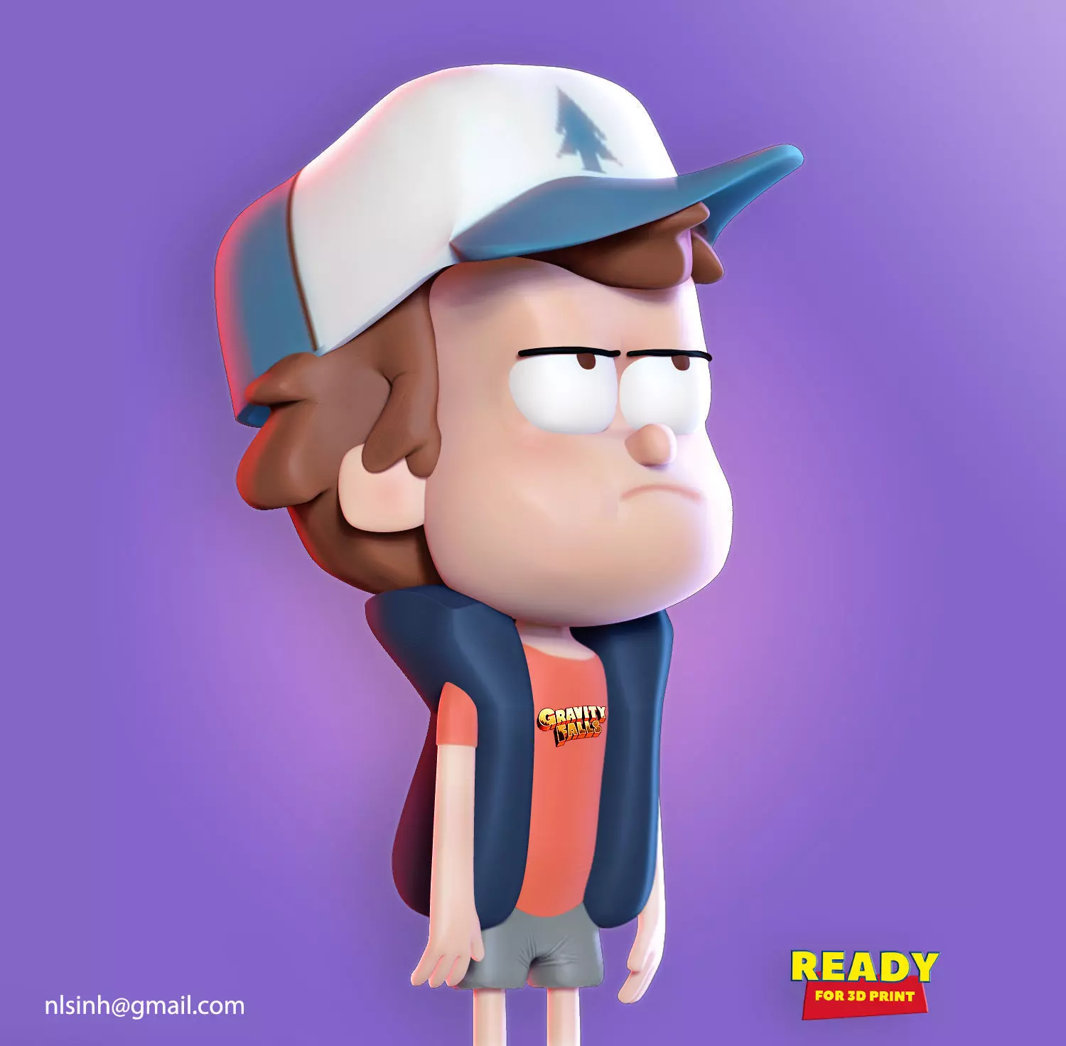 Dipper Gravity Falls 3D print model_0