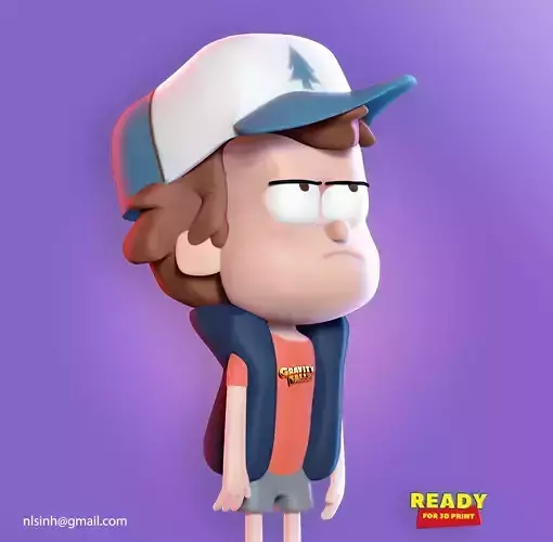 Dipper Gravity Falls 3D print model