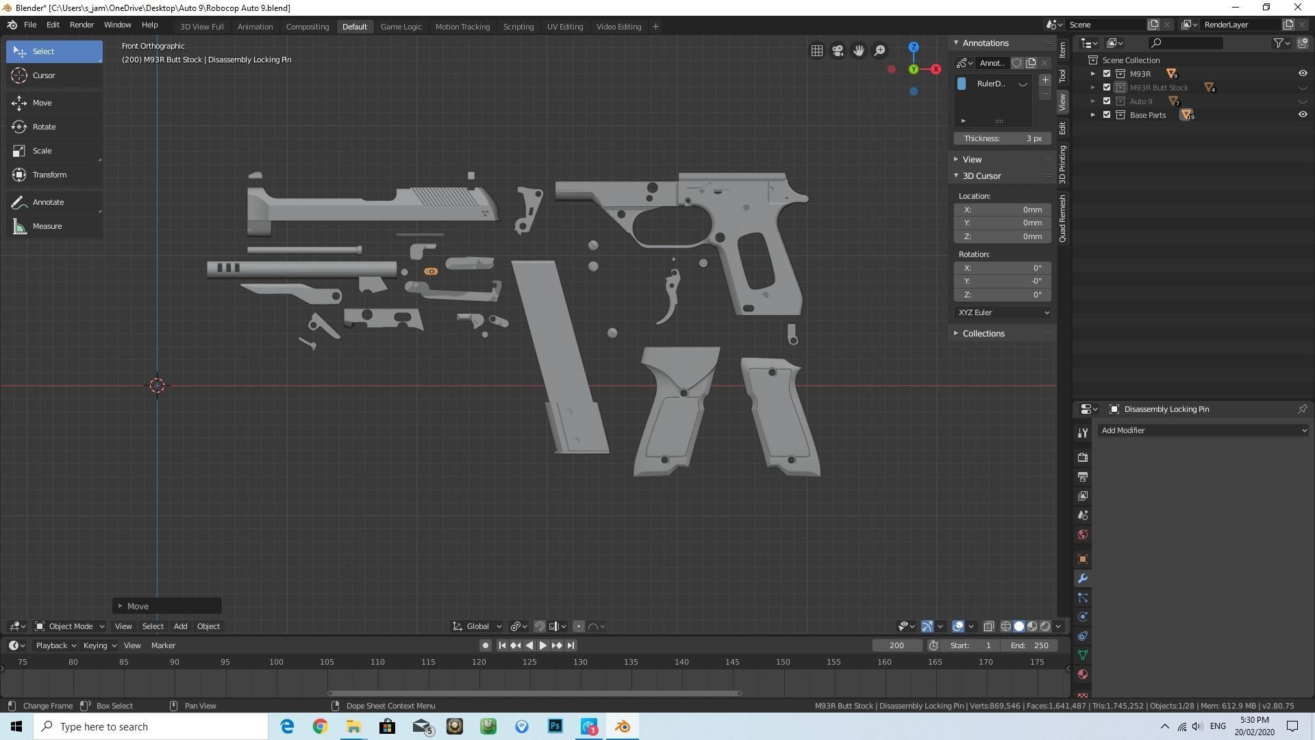 M93R and Auto 9 Accessories Pack 3D print model_6
