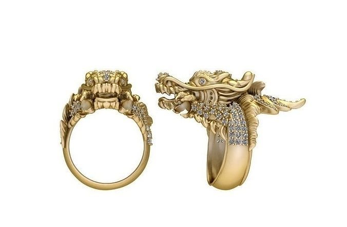  Dragon Ring Free 3D print model