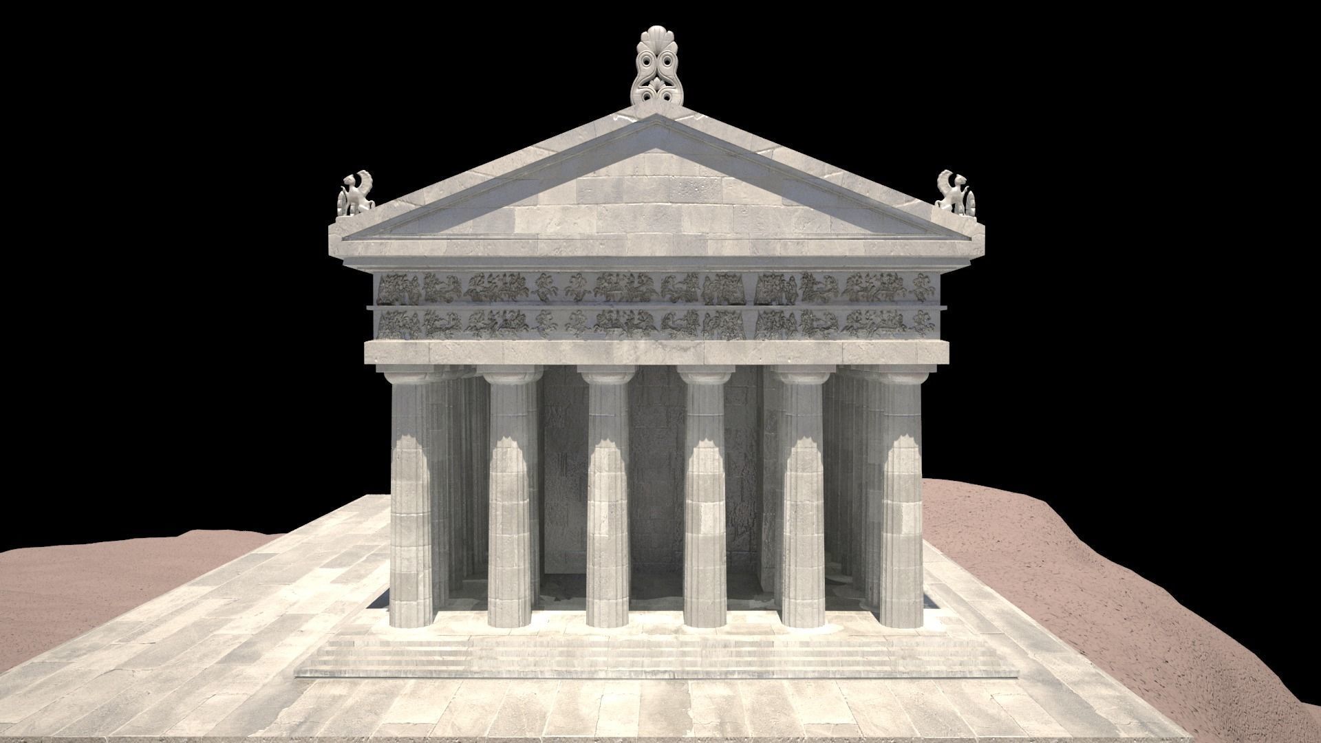 ATHENA TEMPLE 3D model_3