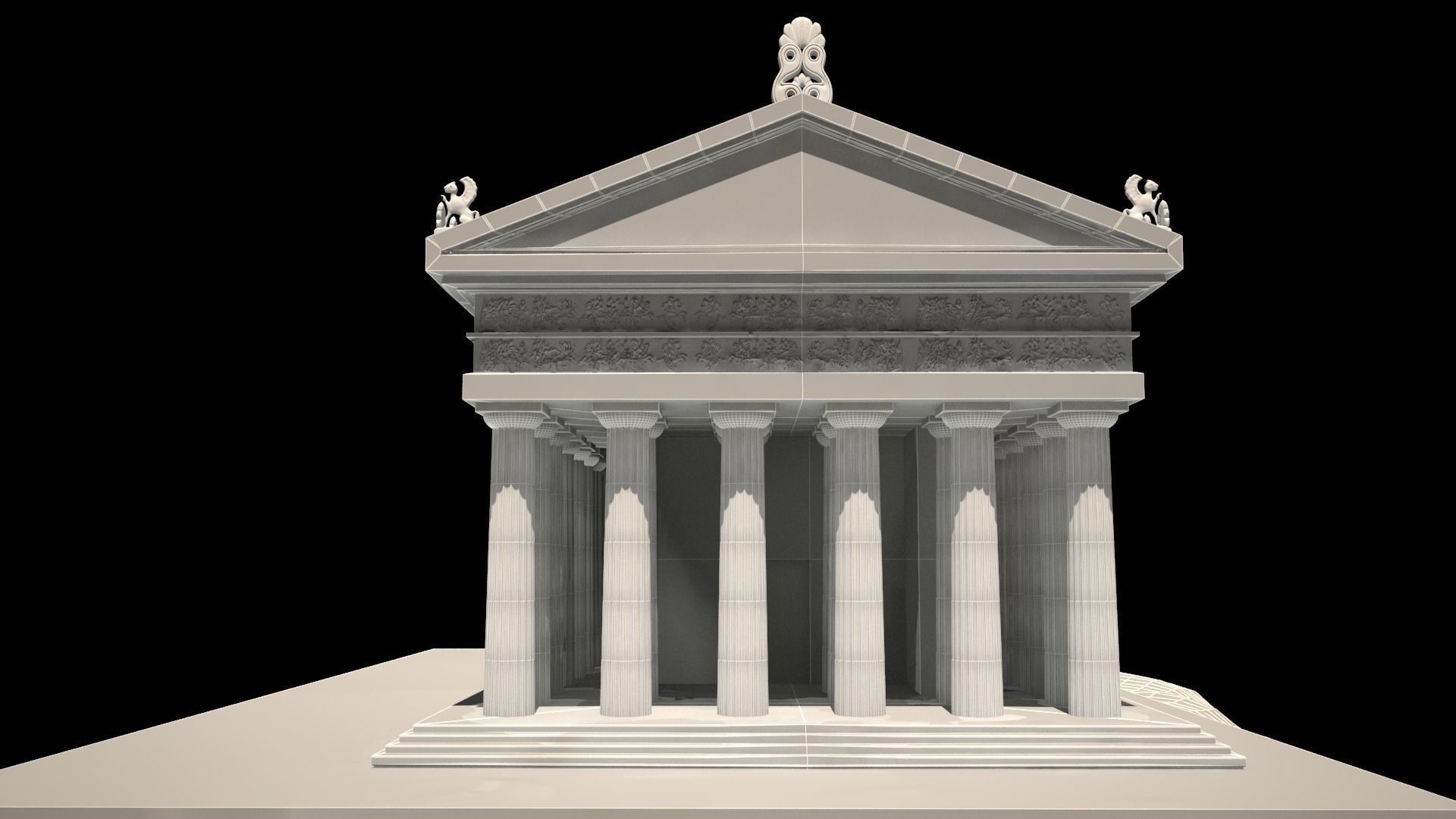 ATHENA TEMPLE 3D model_2