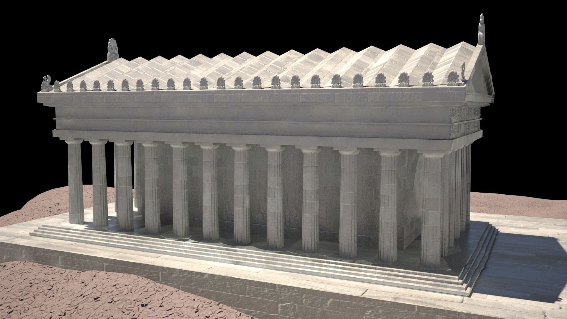 ATHENA TEMPLE 3D model_4