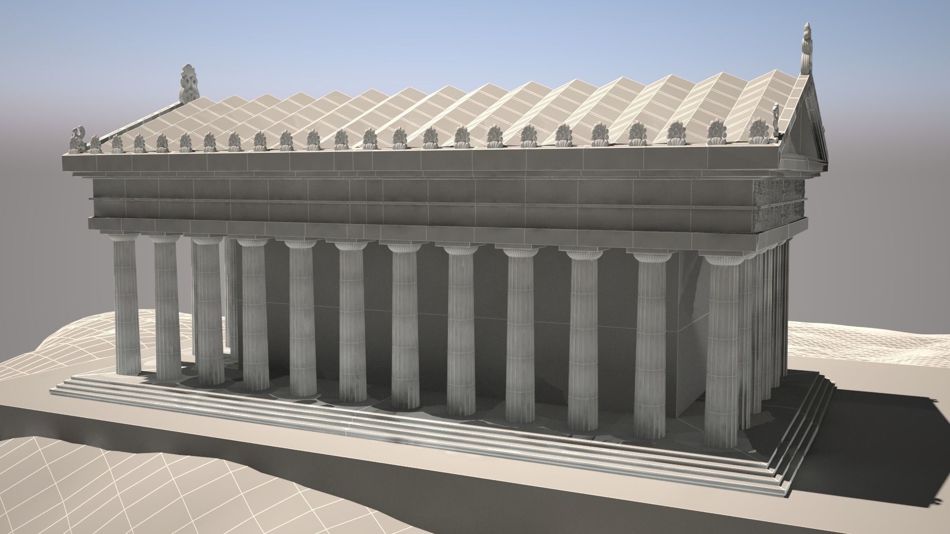 ATHENA TEMPLE 3D model_5