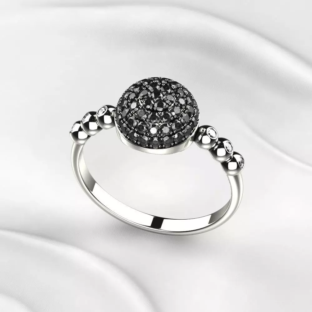 Rhodium Plating Gold Ring 3D print model