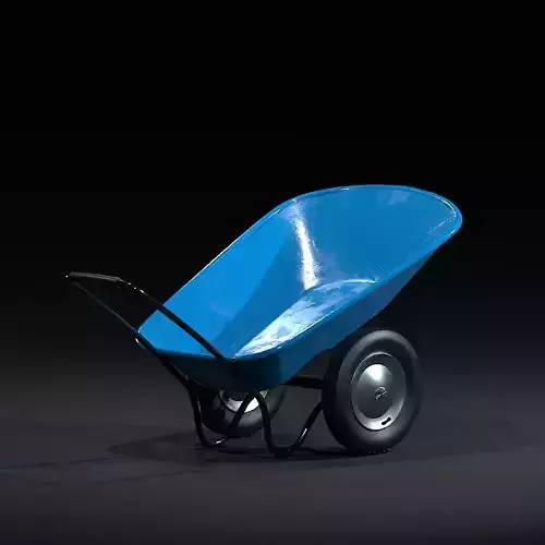 Gardening Cart blue painted