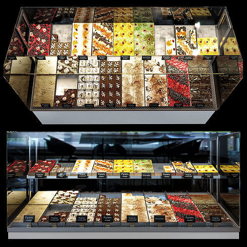 Confectionery showcase 3D model