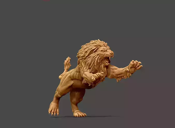 Lion de nemee  - 36mm 3D print model