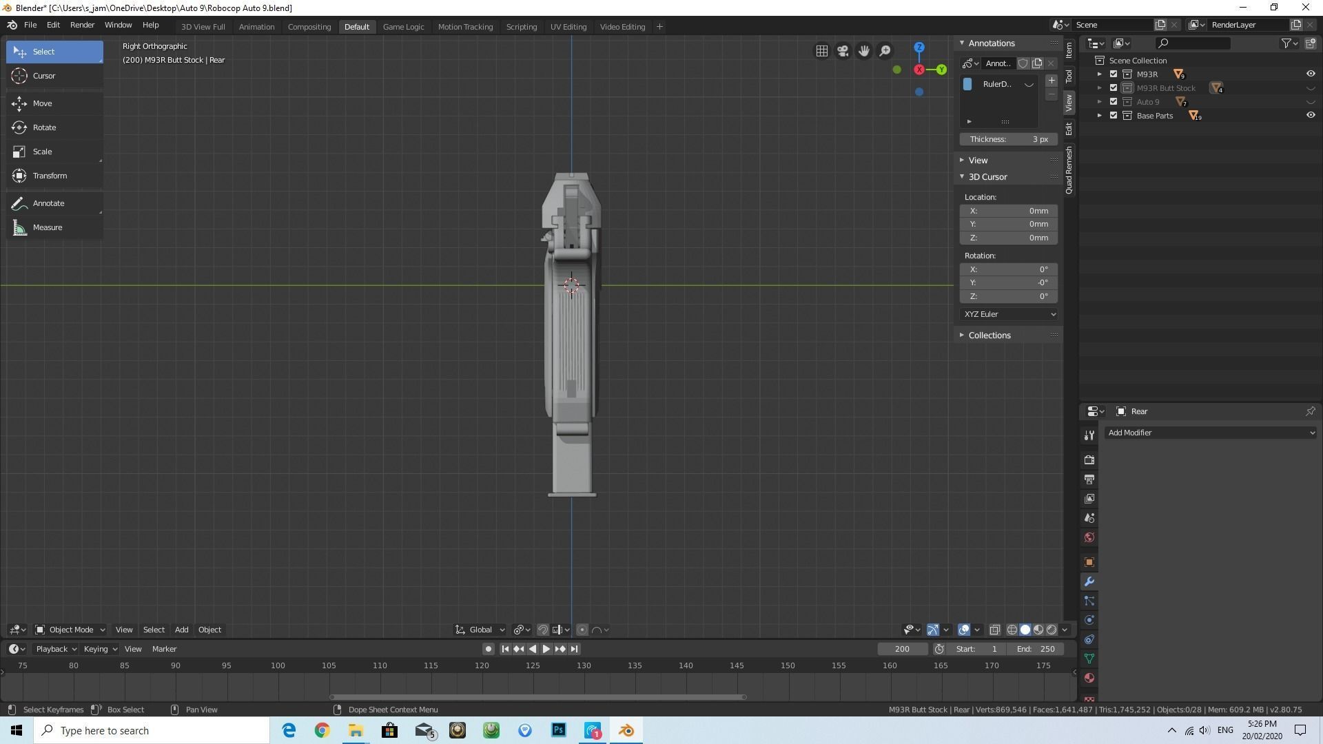 M93R Resident Evil 3D print model_2