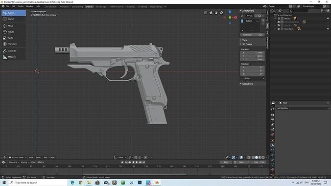 M93R Resident Evil 3D print model