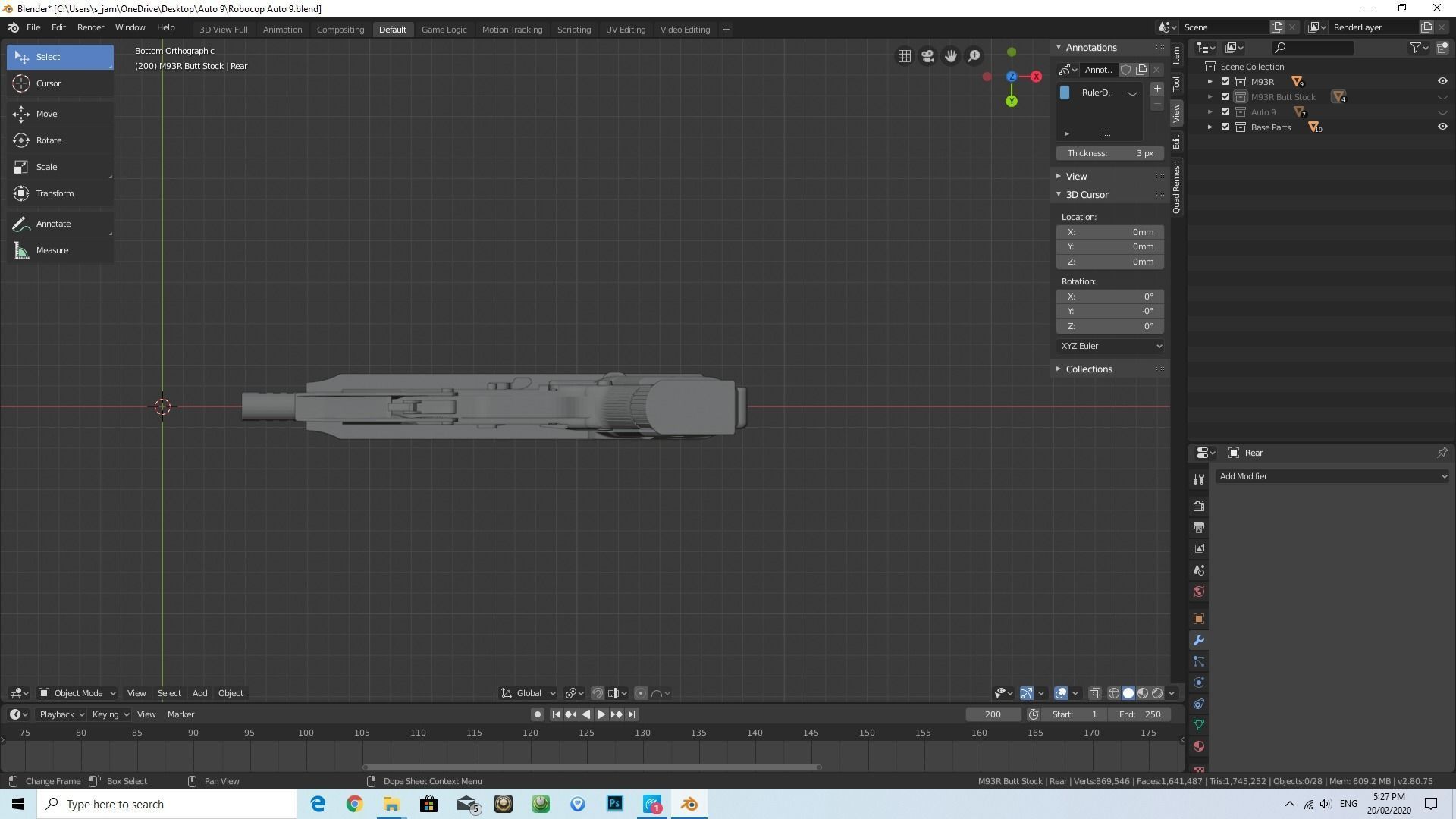 M93R Resident Evil 3D print model_4