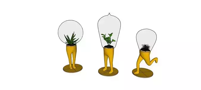 Decor plant vases