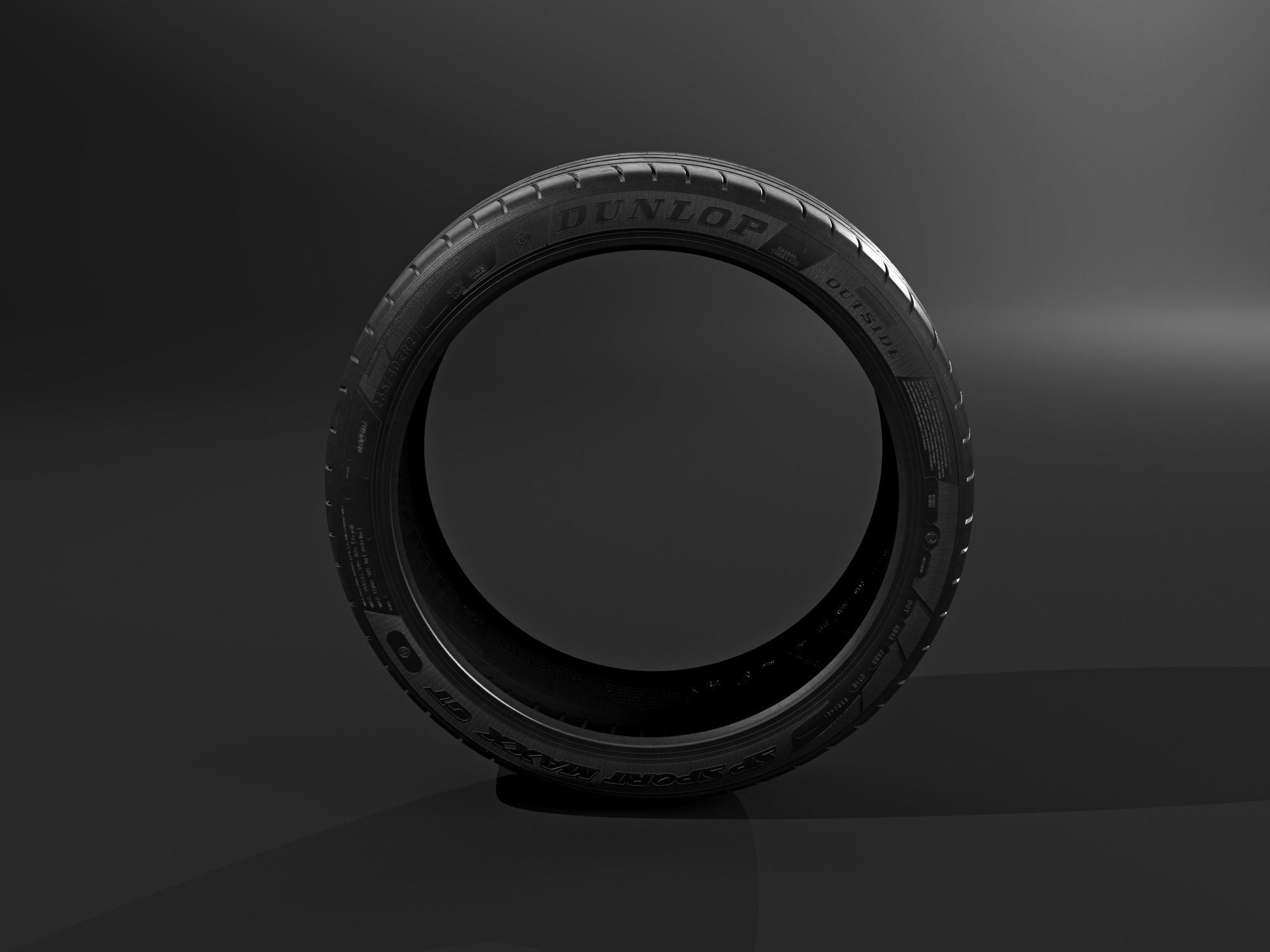 Tyre Dunlop 3D model_2