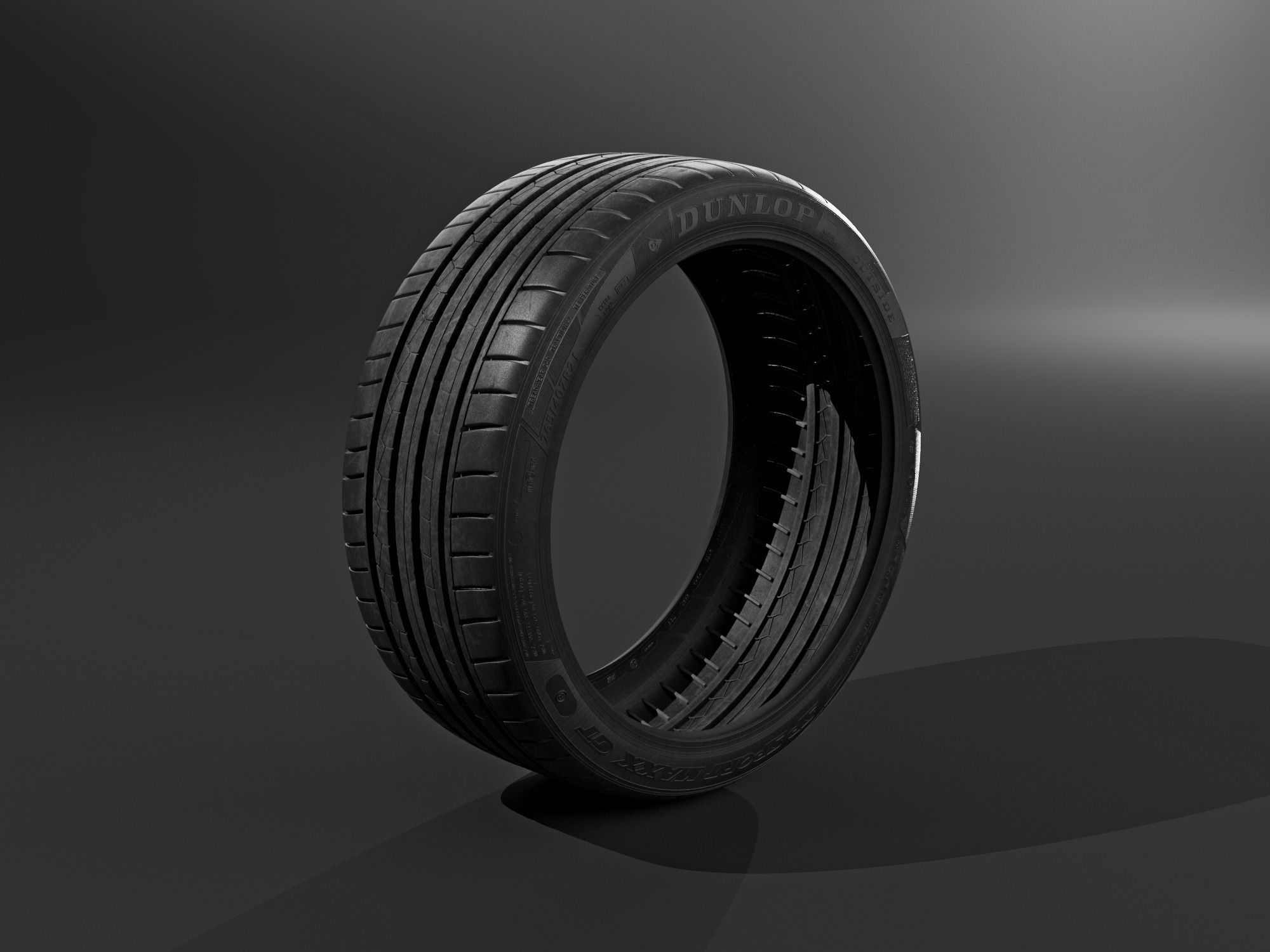 Tyre Dunlop 3D model_1