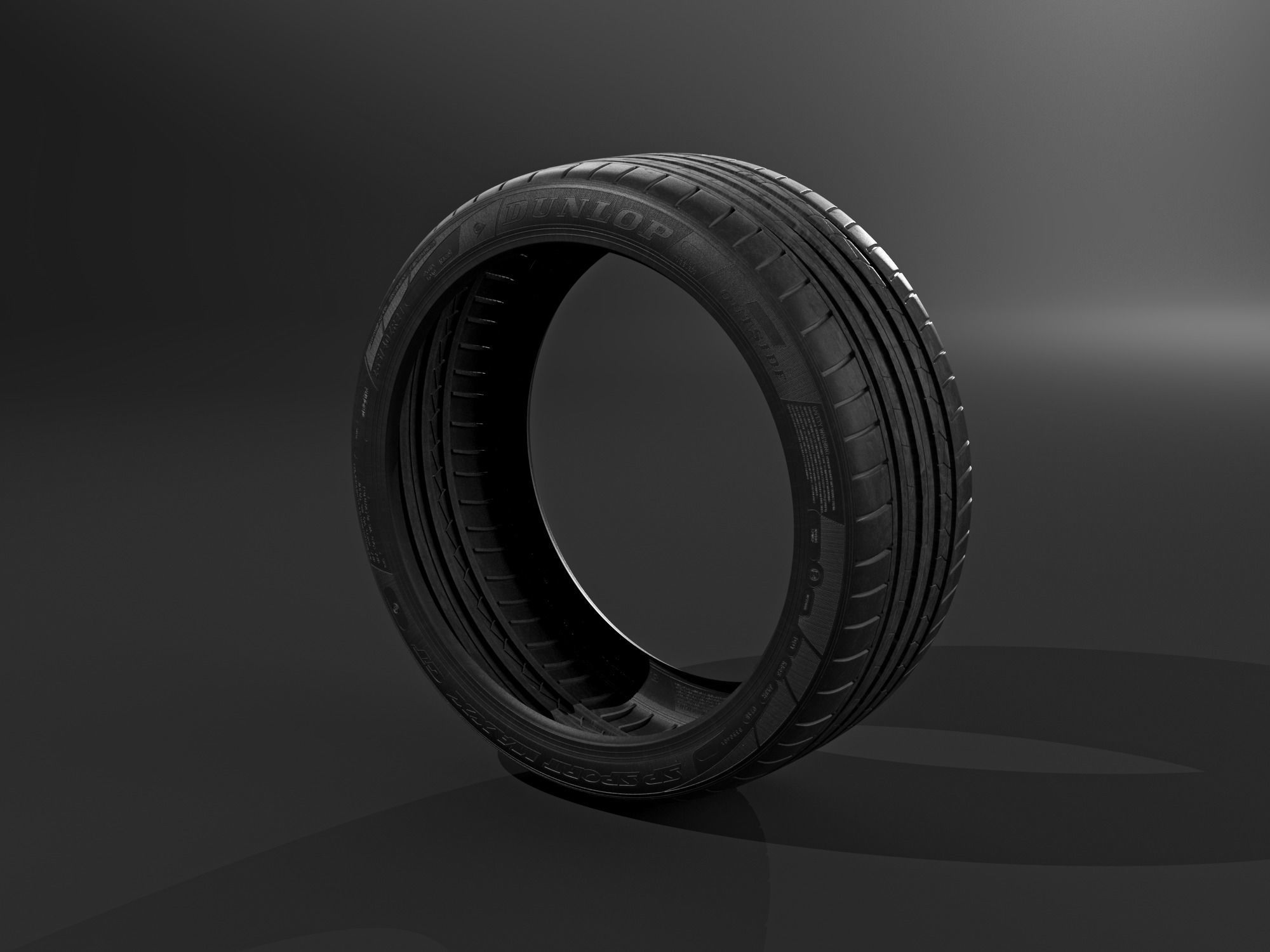 Tyre Dunlop 3D model_3