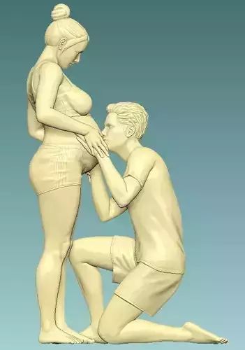 A PREGNANT COUPLE PRINTING