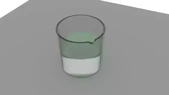 beaker with liquid in it