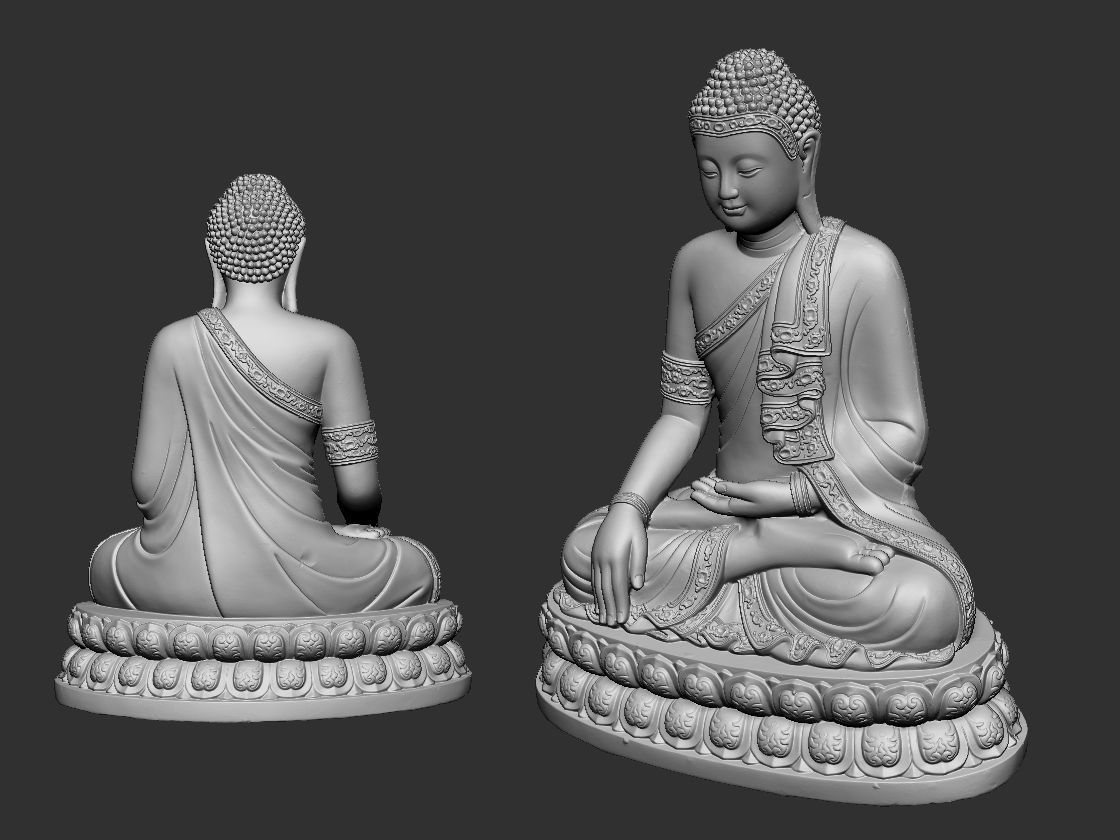 buddha thailand  3D model_1