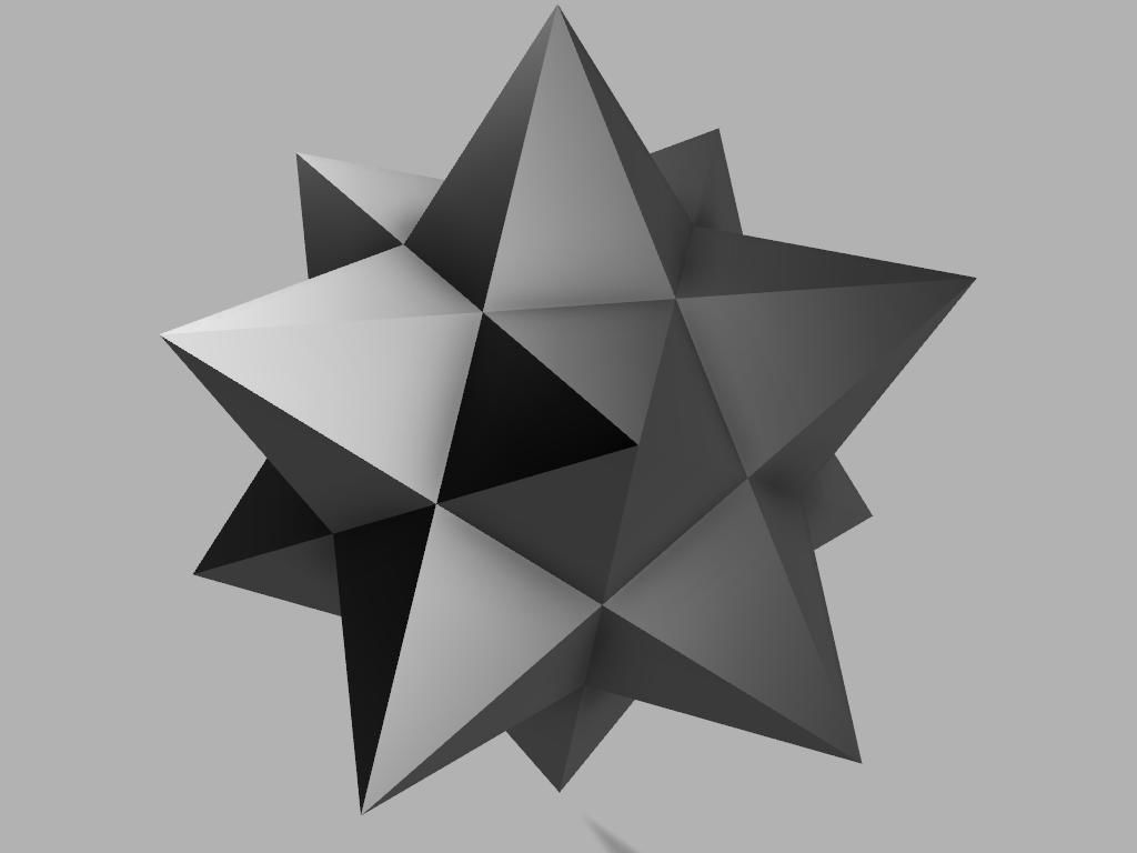 Complex geometric shapes 3D print model_25